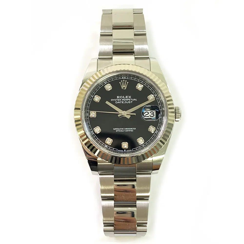 Rolex Datejust Oyster 41mm 126334 Stainless Steel Watch Black Diamond Dial 2022 – image 3