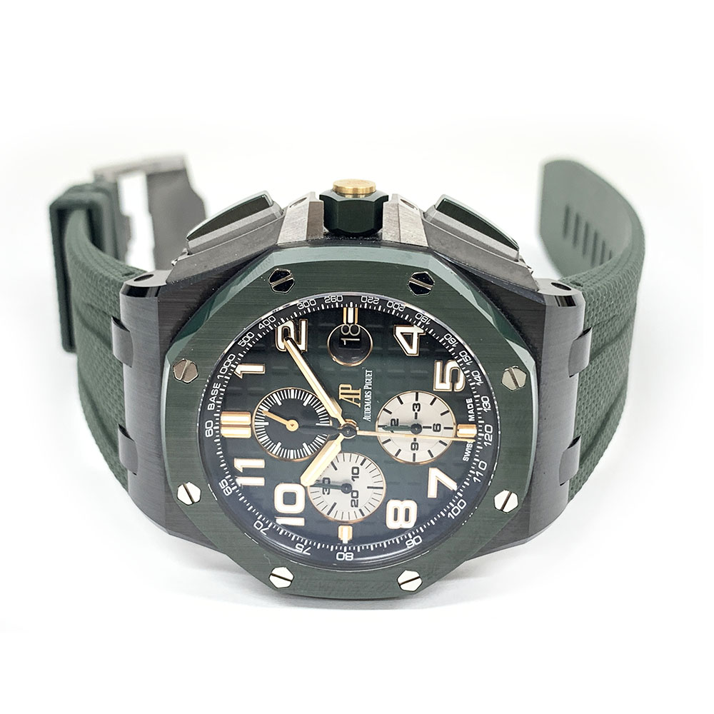 Audemars Piguet Royal Oak Offshore Chrono 26405CE.OO.A056CA.01 Ceramic With Green Rubber Watch