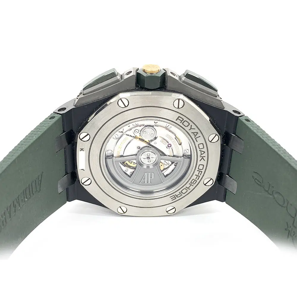 Audemars Piguet Royal Oak Offshore Chrono 26405CE.OO.A056CA.01 Ceramic With Green Rubber Watch – image 4