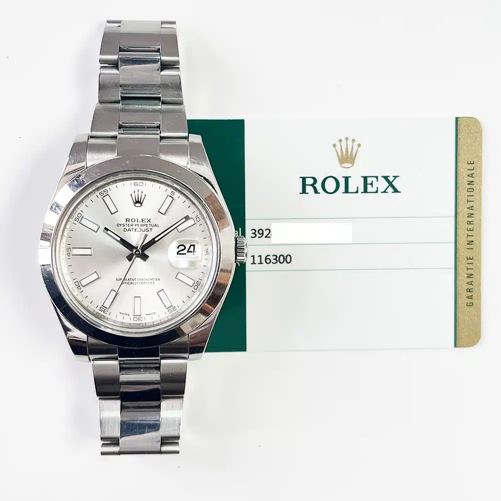 Rolex Datejust II 41mm 116300  Stainless Steel with Silver Dial Watch 2015 – image 2