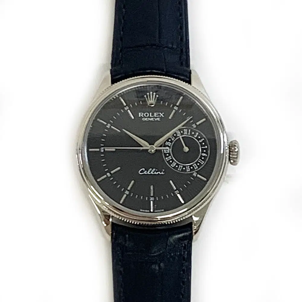 Rolex Cellini Date 50519 39mm White Gold with Black Dial Watch 2016 – image 3