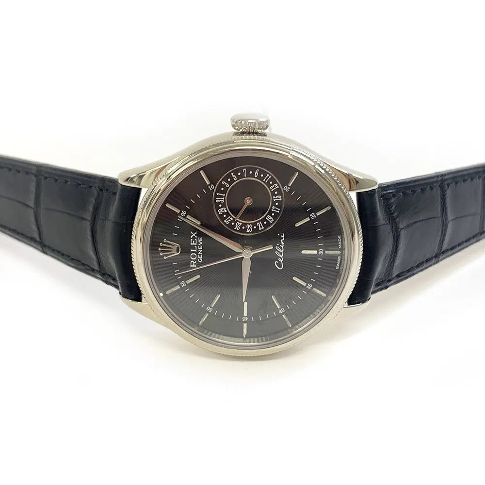 Rolex Cellini Date 50519 39mm White Gold with Black Dial Watch 2016 – image 4