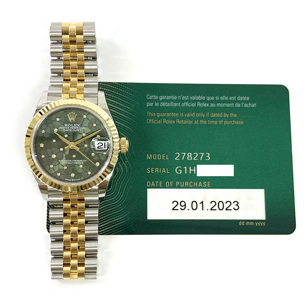 Rolex Datejust Lady 278273-0032 31 MM Green Dial (2023)