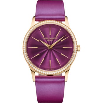 Patek Philippe Calatrava 4997/200R-001 Diamond Bezel 35mm Rose Gold Case – Purple Dial Watch 2024