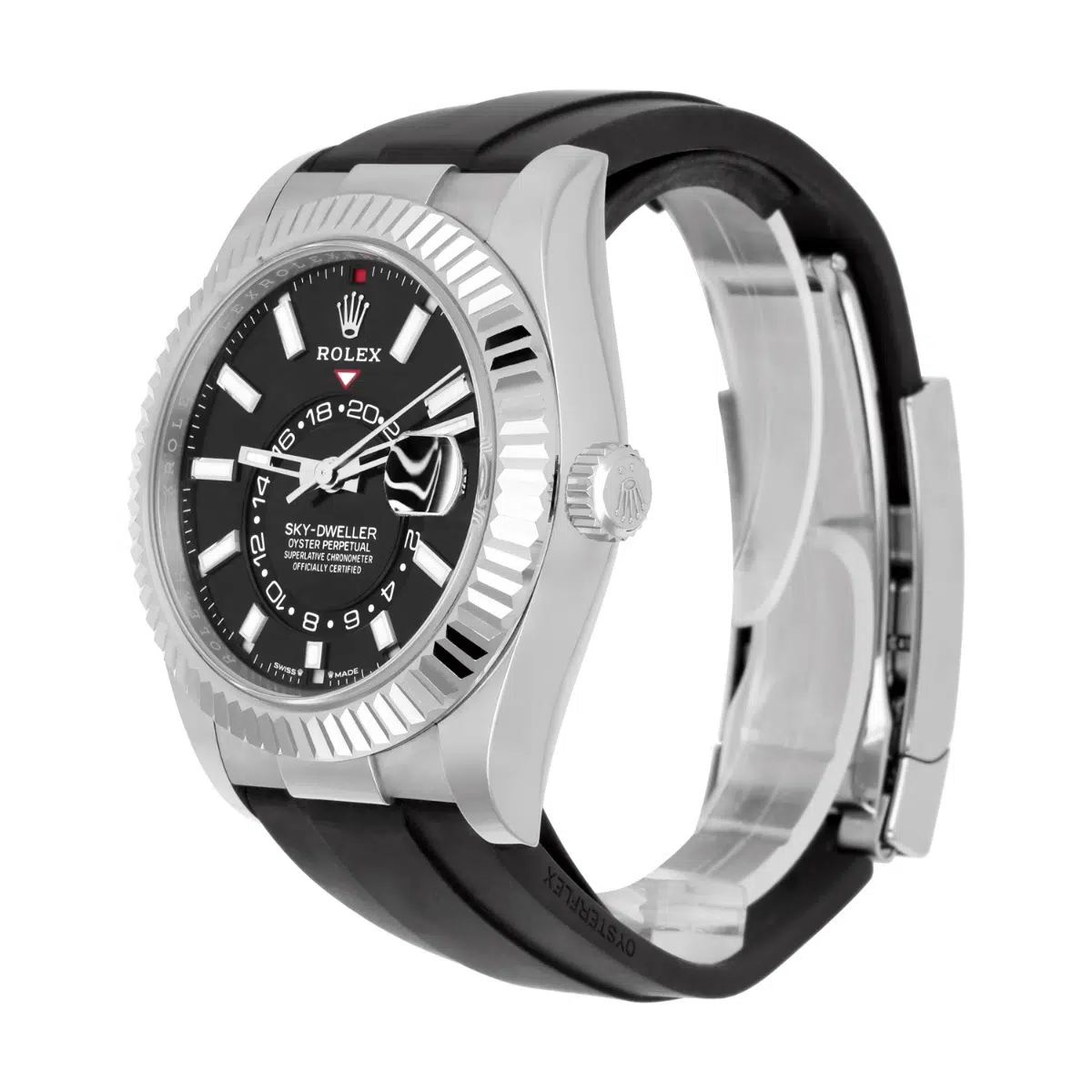 Rolex Sky-Dweller 42mm 336239-0002 White Gold Black Dial Oysterflex Strap – image 3