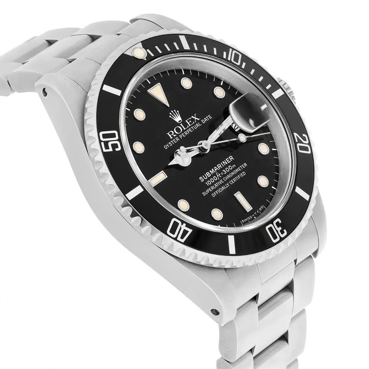 Rolex Men's Submariner Date 16610 Stainless Steel 40MM Black Dial Circa 1989 Papers – image 5