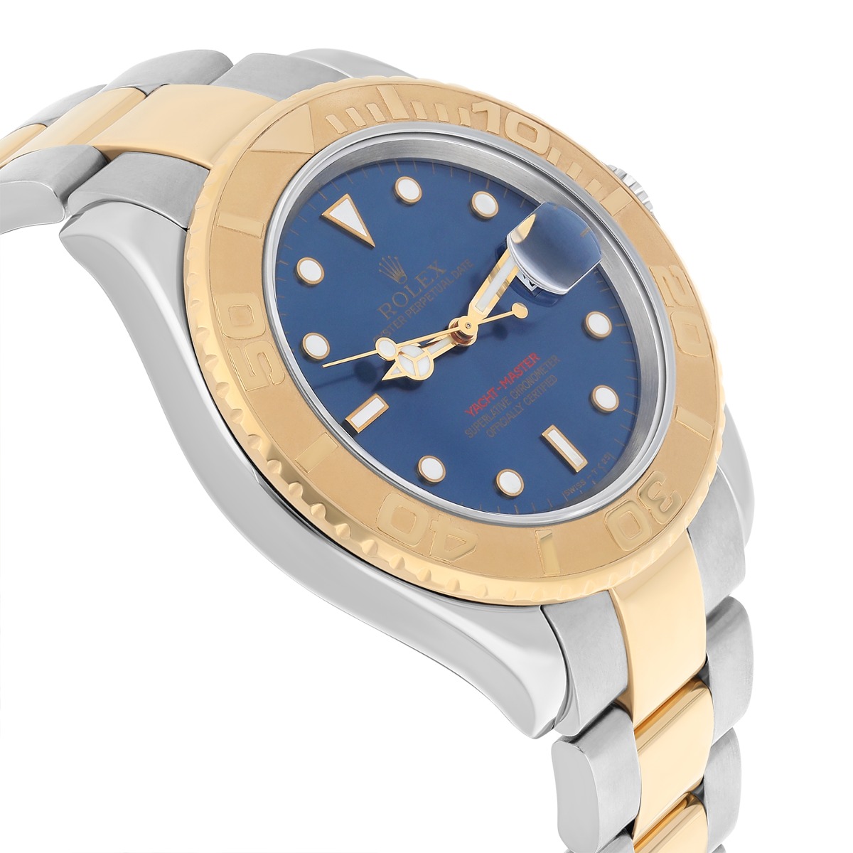 Rolex Yacht-Master 40mm 18K Yellow Gold Stainless Steel Blue Dial 16623