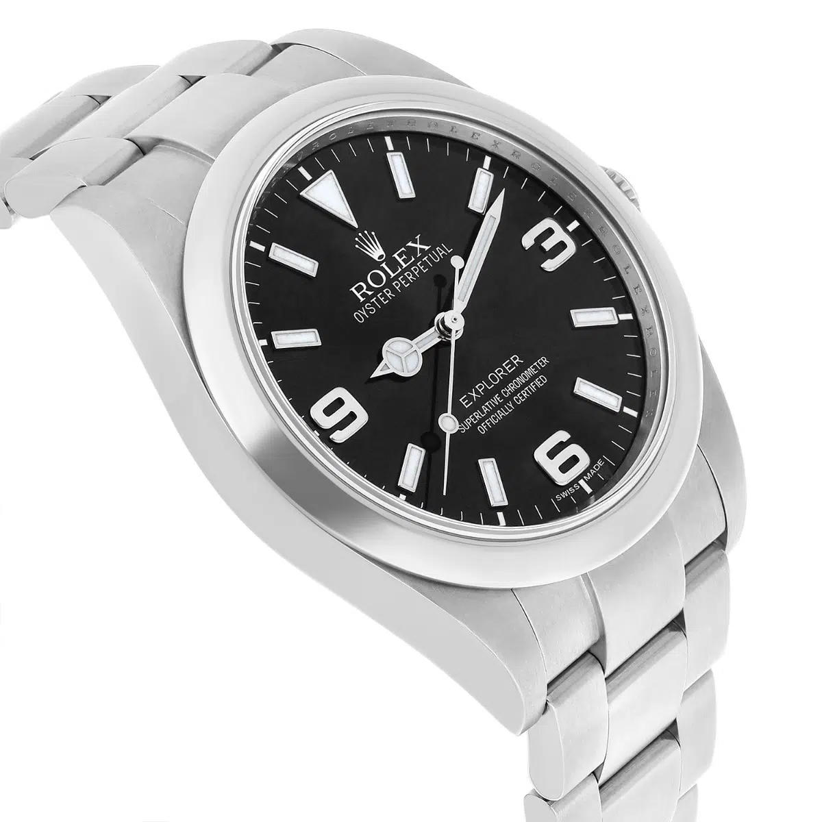 Rolex Explorer 214270 39mm Explorer Black Dial Stainless Steel Watch 3-6-9 – image 6