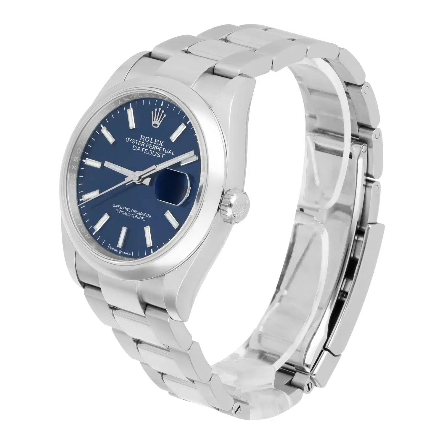 Rolex Datejust 36 126200 Blue Index Dial Oyster Bracelet COMPLETE MINT - 2021 – image 4