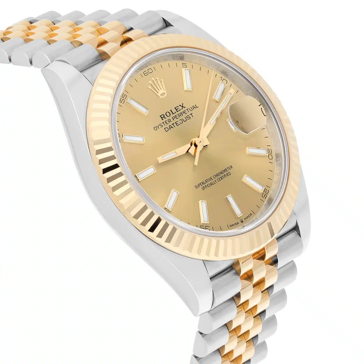 Rolex Datejust 126333-0010 41mm Champagne Index Dial 2tone Watch Jubilee Band 2022 – image 5