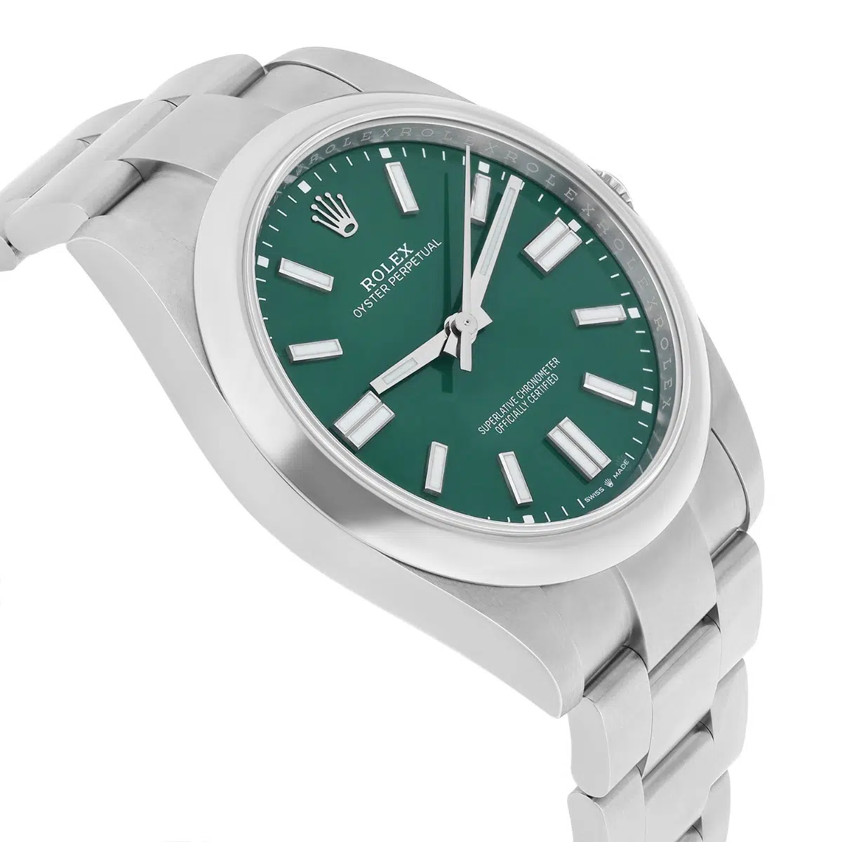 Rolex Oyster Perpetual 41mm 124300-0005 Green Dial Never Worn 2024 Box And Papers – image 4