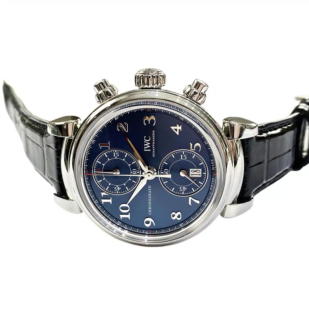 IWC Da Vinci Chronograph IW393402 Stainless Steel with Black Alligator Leather Watch 2018 – image 4