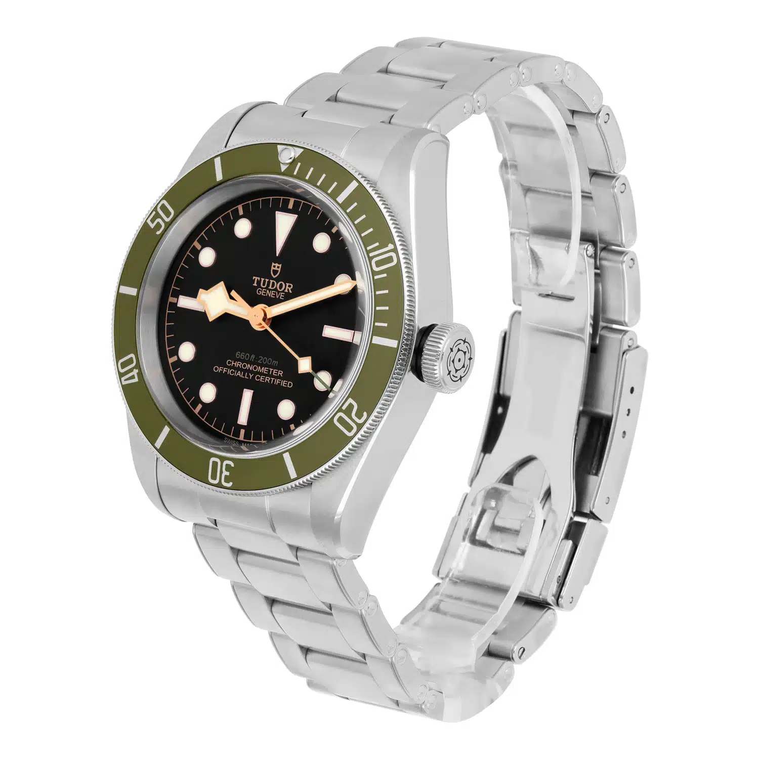 Tudor Black Bay Harrods 79230G Green Bezel Men's Automatic Dive Watch – image 3