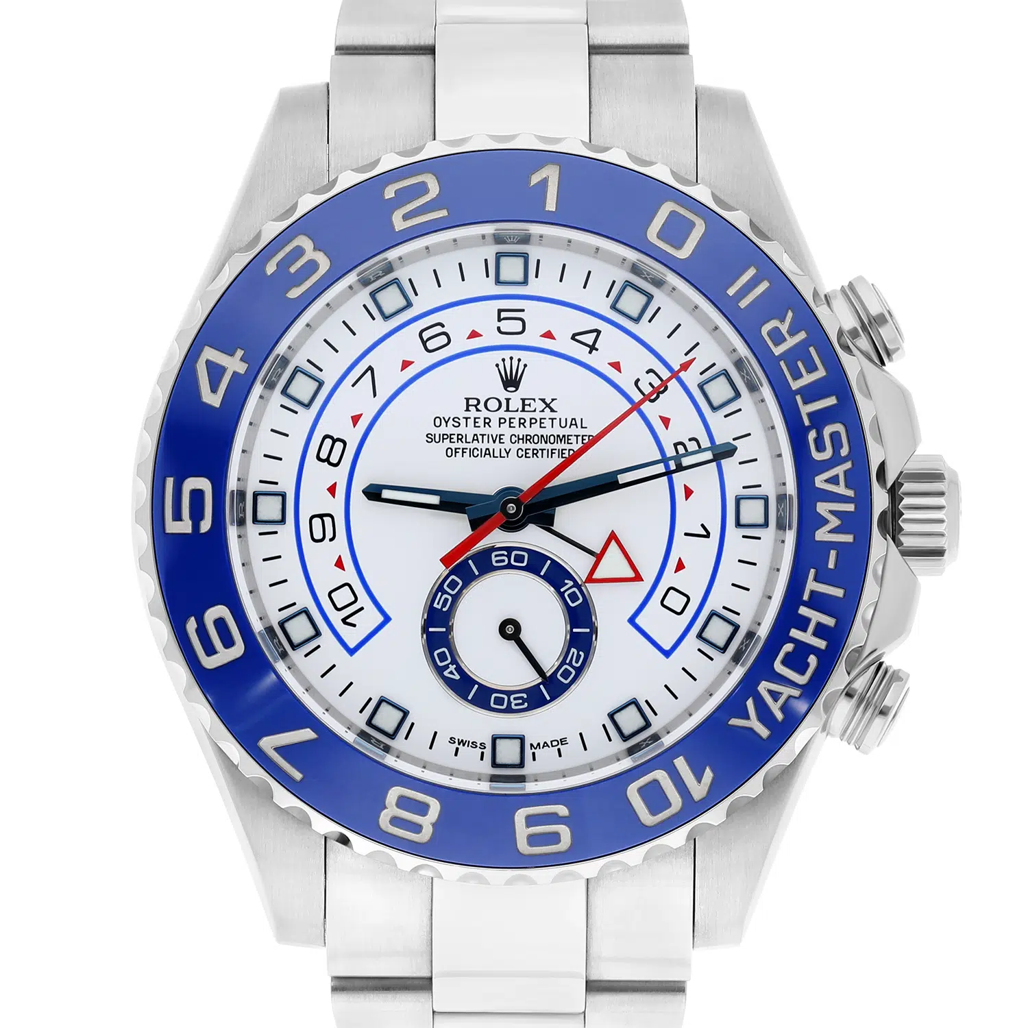 Rolex Yacht-Master II 44mm Oyster Perpetual Ceramic Blue Steel Men's Watch 116680