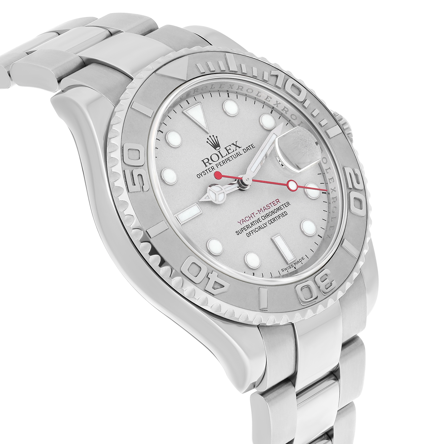 Rolex Yacht-Master Platinum Bezel 40mm Automatic Oyster Watch 16622 2008