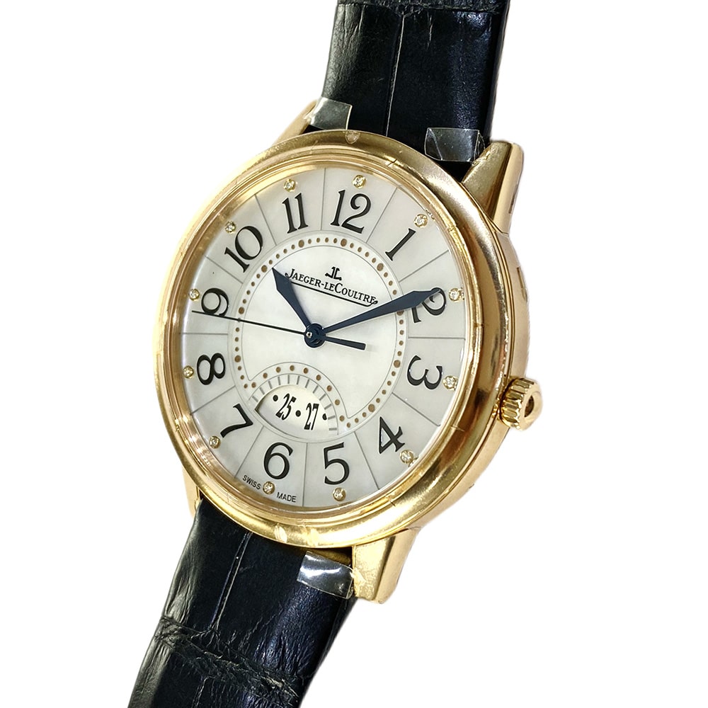 Jaeger-LeCoultre Rendez-Vous Q3542490 Rose Gold with Black Leather Watch White Dial 2018