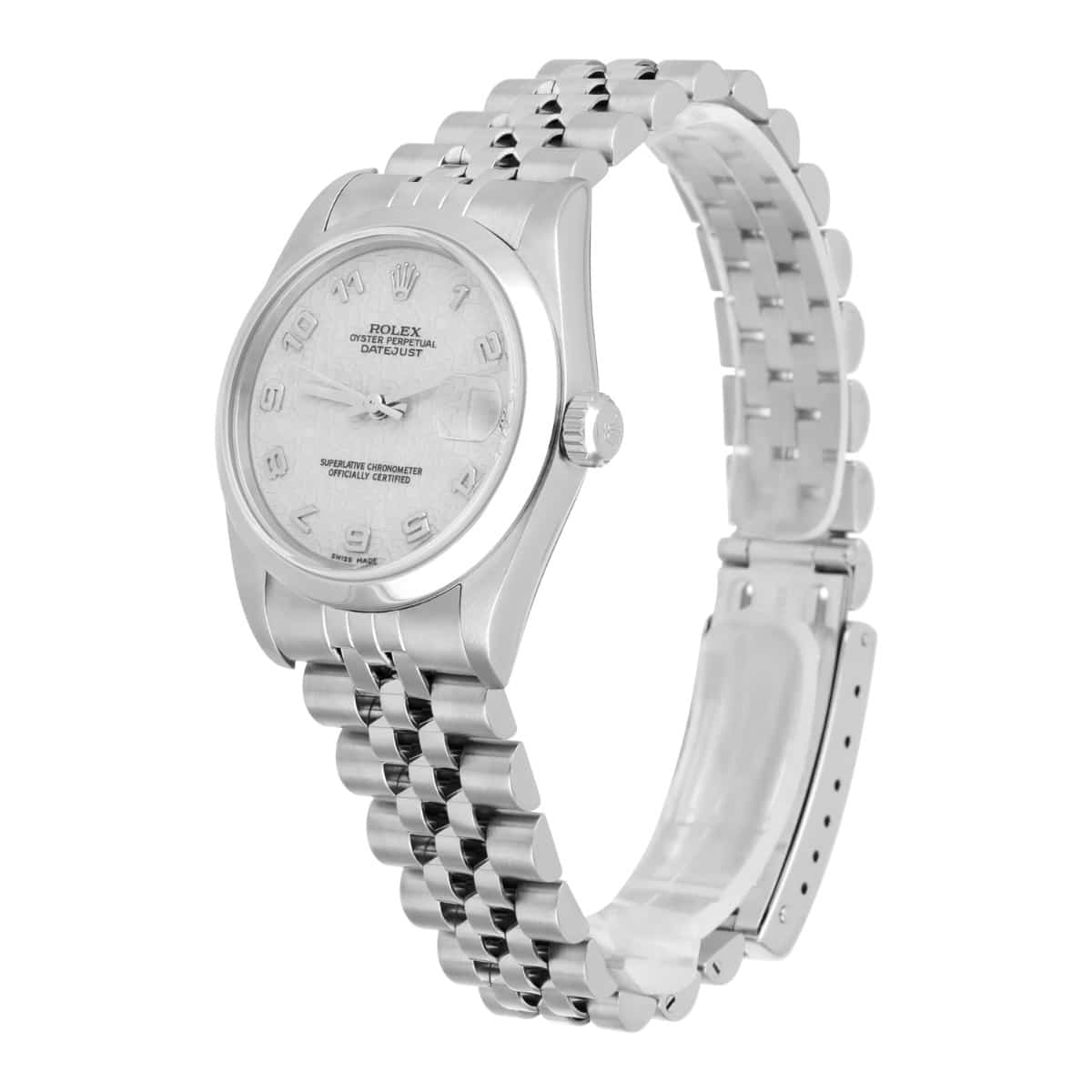 Rolex Datejust 31mm 78240 Silver Arabic Dial Stainless Steel Watch Circa - 1999