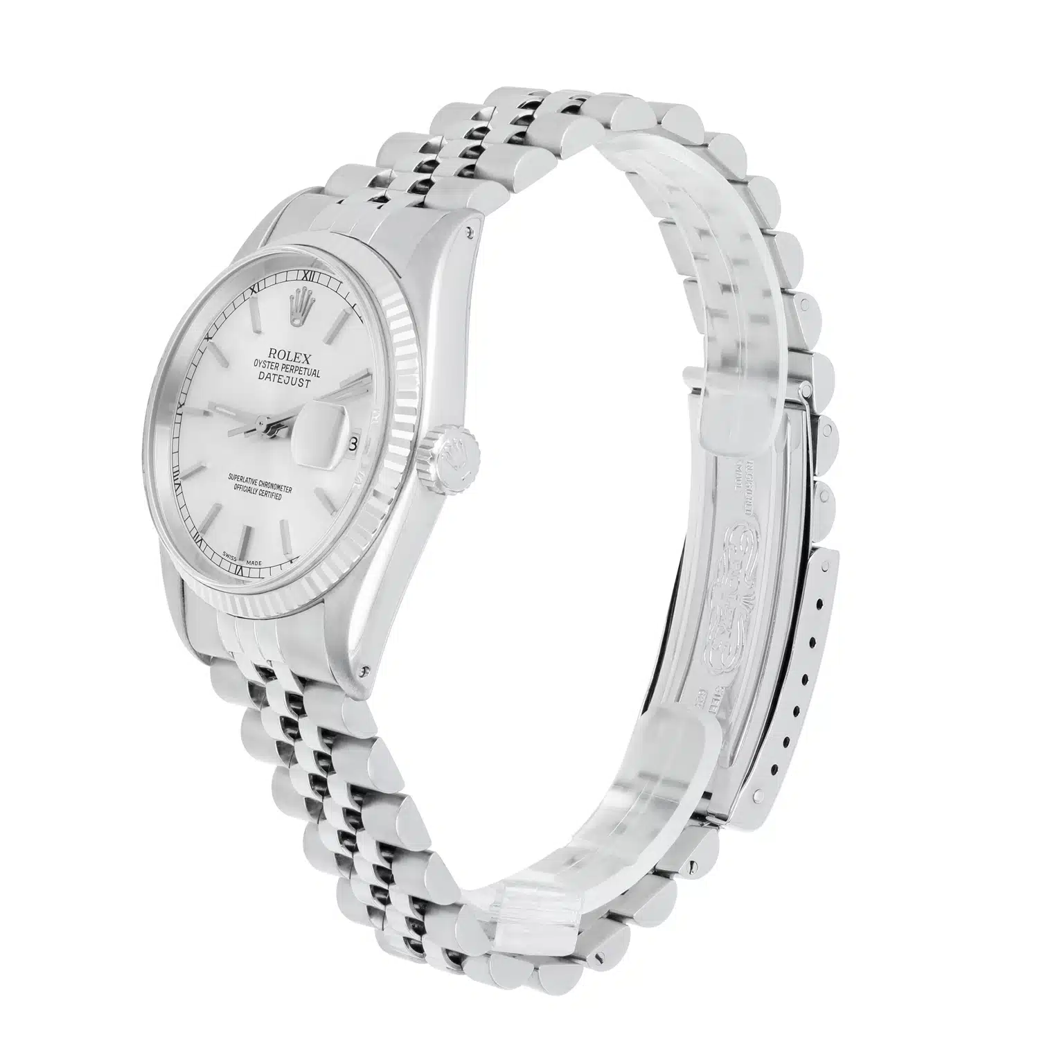 Rolex Datejust 36mm Stainless Steel 16014 Silver Index RT Dial, Circa - 1987 – image 4