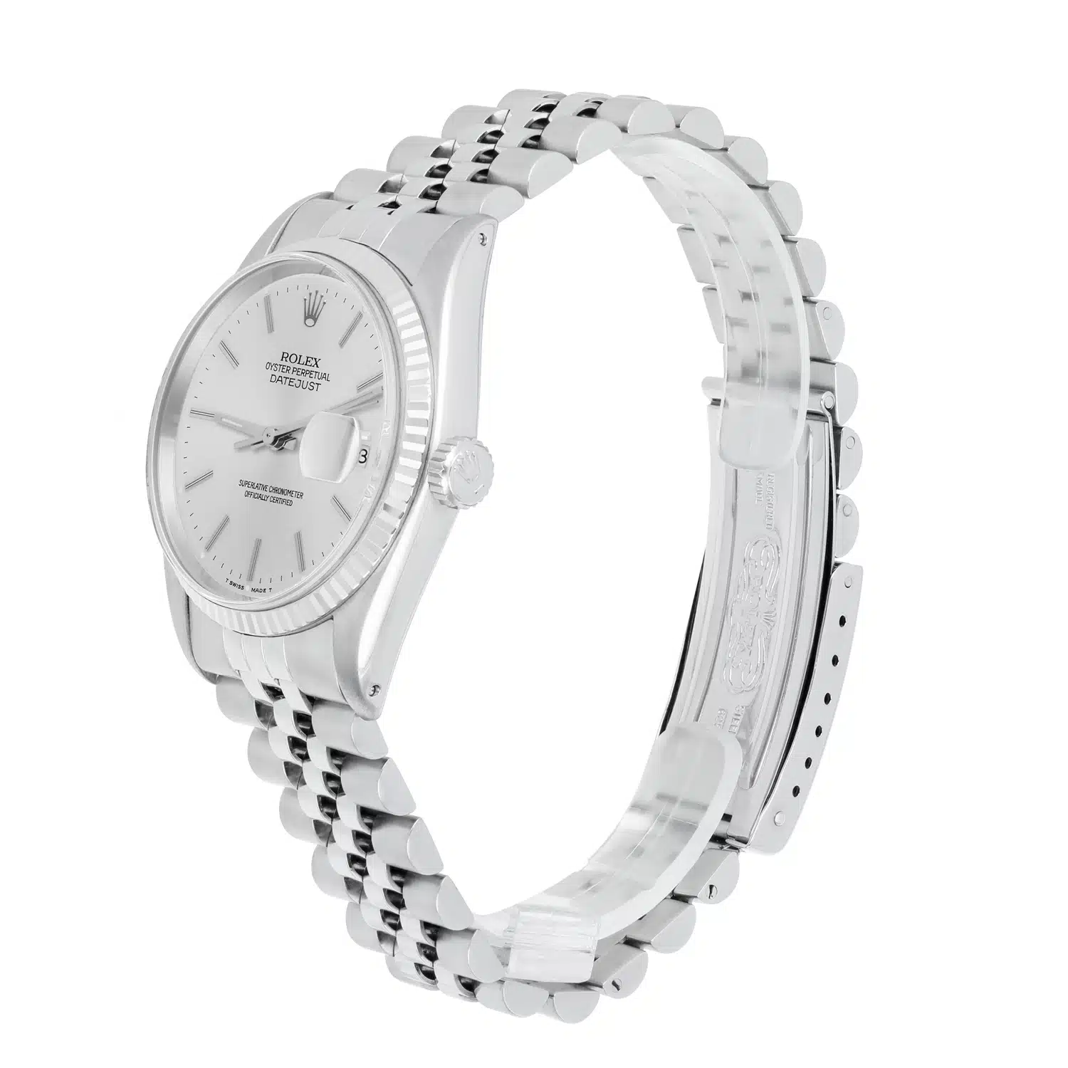 Rolex Datejust 36mm Stainless Steel 16014 Silver Stick Dial, Circa 1987 – image 4