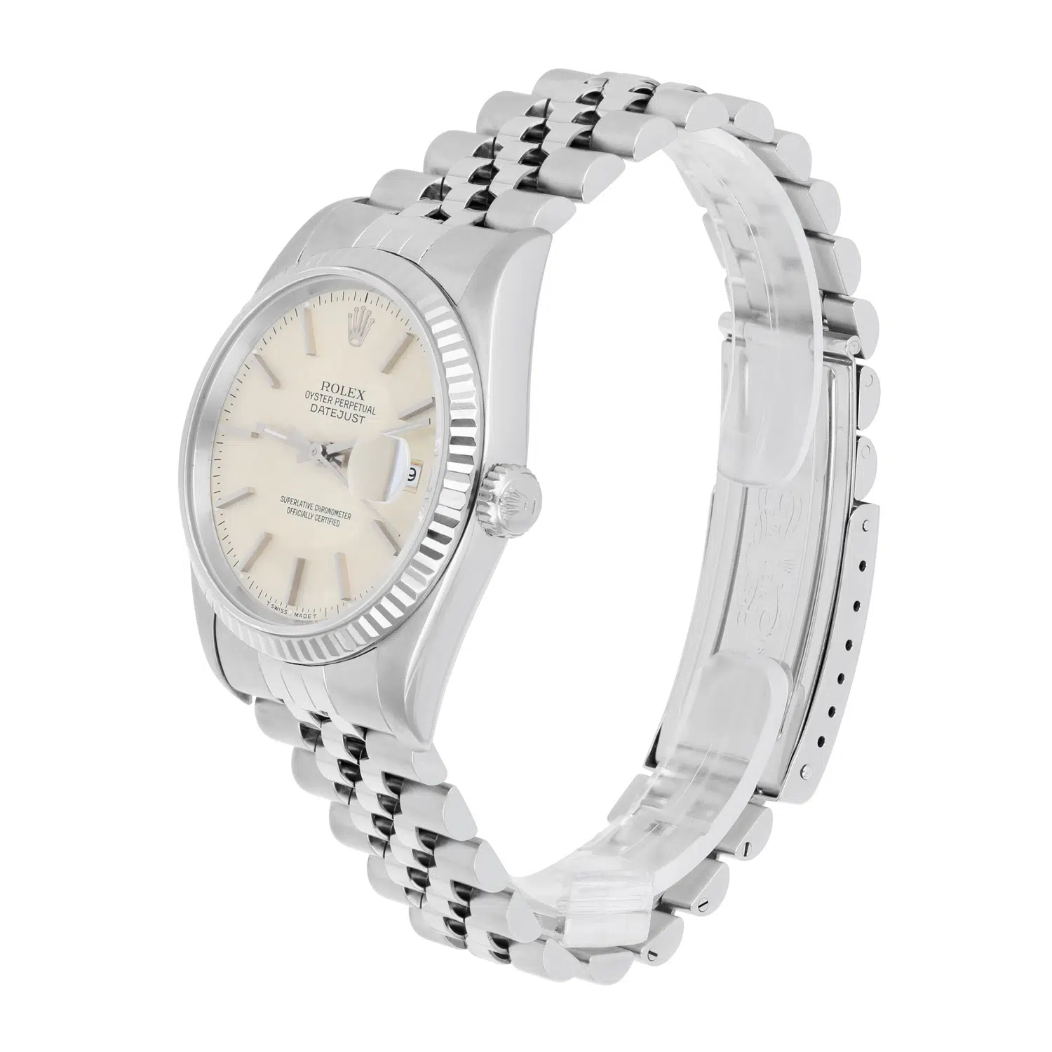 Rolex Datejust 36mm Stainless Steel 16234 Silver Dial, Jubilee Circa - 1993 – image 3