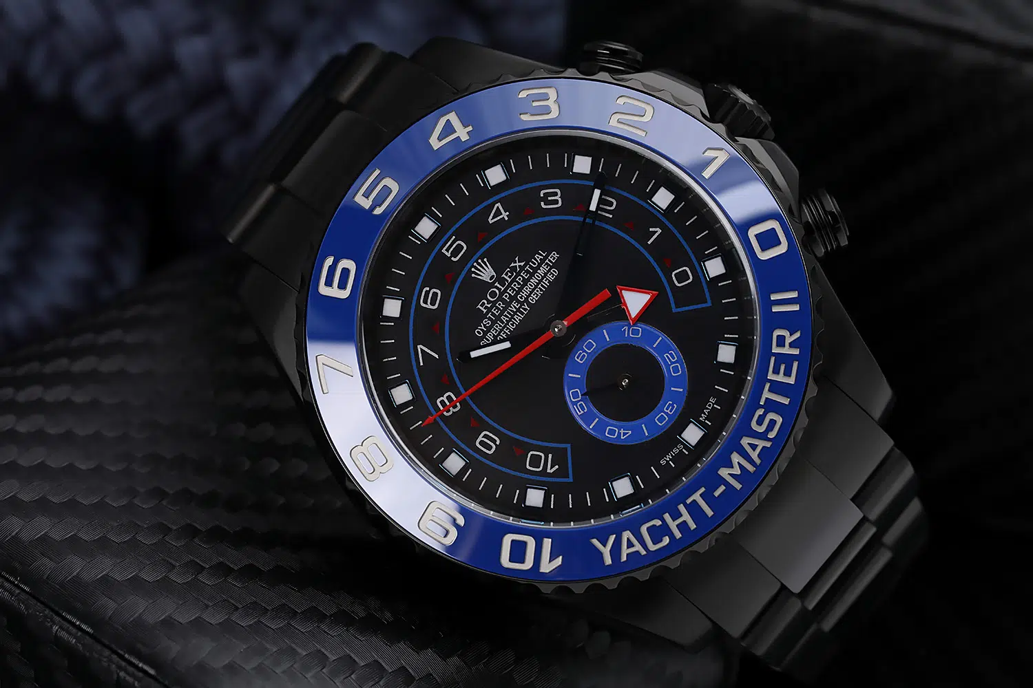 Rolex Yacht-Master II Black Dial PVD/DLC Coated Stainless Steel Watch 116680 – image 4