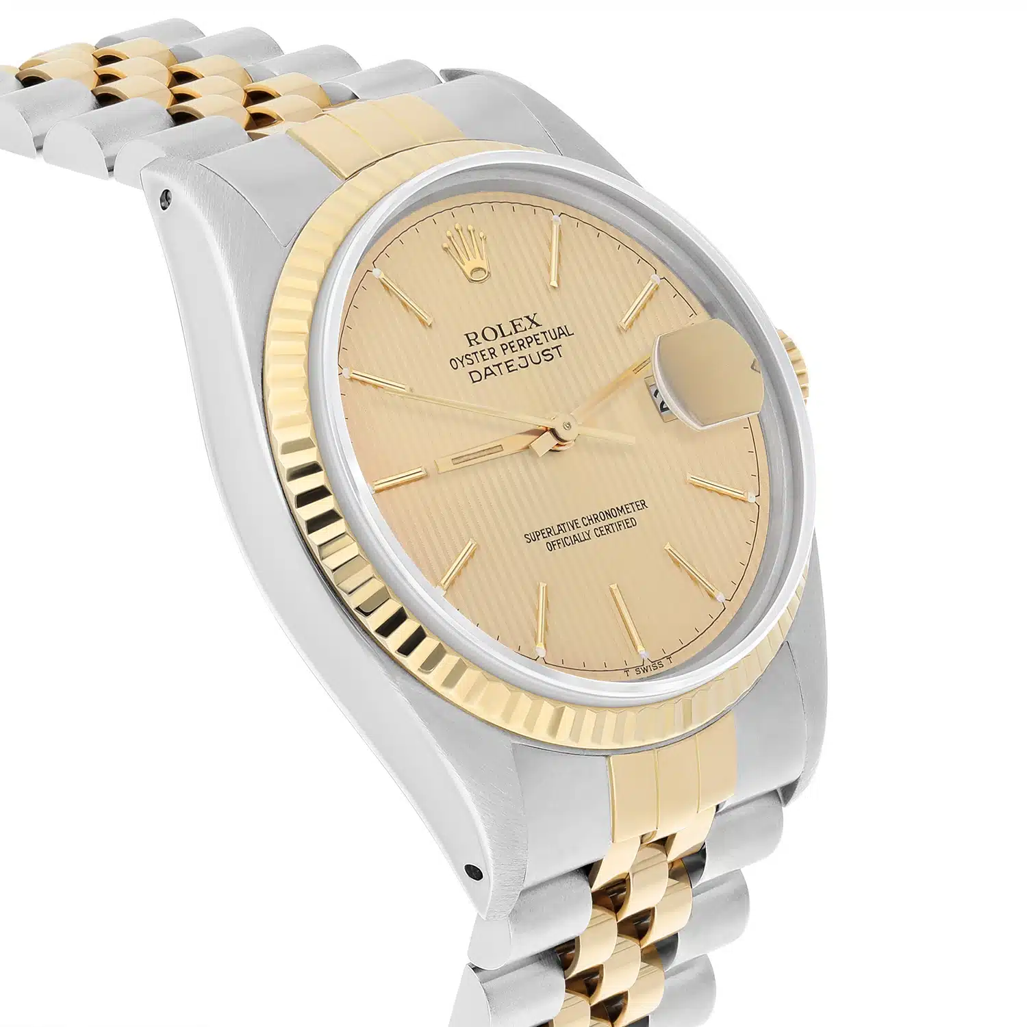 Rolex Datejust 36mm Two Tone Champagne Dial Jubilee 16013 Circa 1988 Papers – image 5
