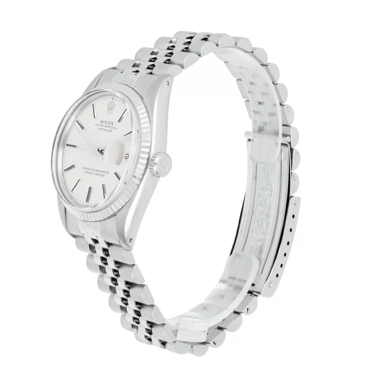 Rolex Datejust 36mm Stainless Steel 16014 Silver Index Dial, Jubilee Circa 1978 – image 4