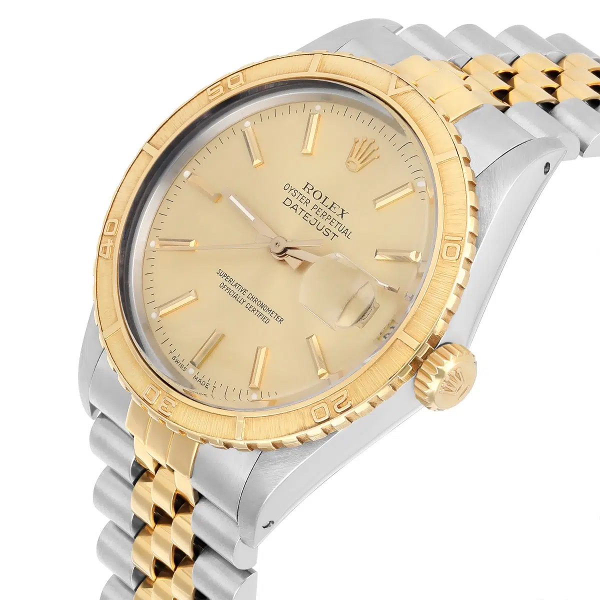 Rolex Datejust Turn-O-Graph 16253 Steel/18k Gold 36mm Champagne Dial Circa 1987 – image 4