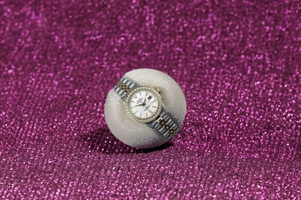 Rolex Lady-Datejust 26 mm White Index Dial Two Tone Ladies Diamond Watch 69173 – image 4