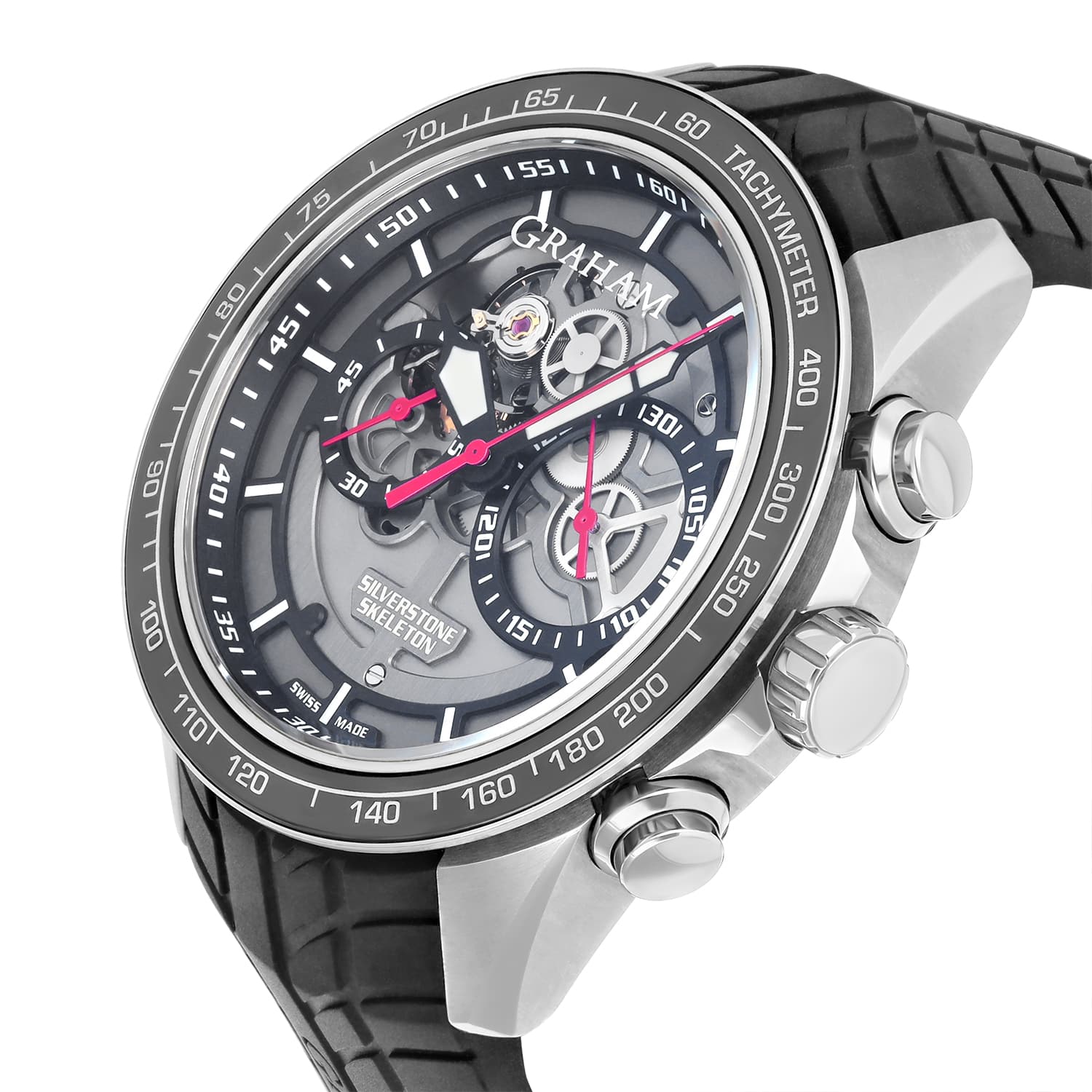 Graham Silverstone RS Skeleton Red Automatic Men's Limited Edition Watch 2STAC1.B01A.K89F
