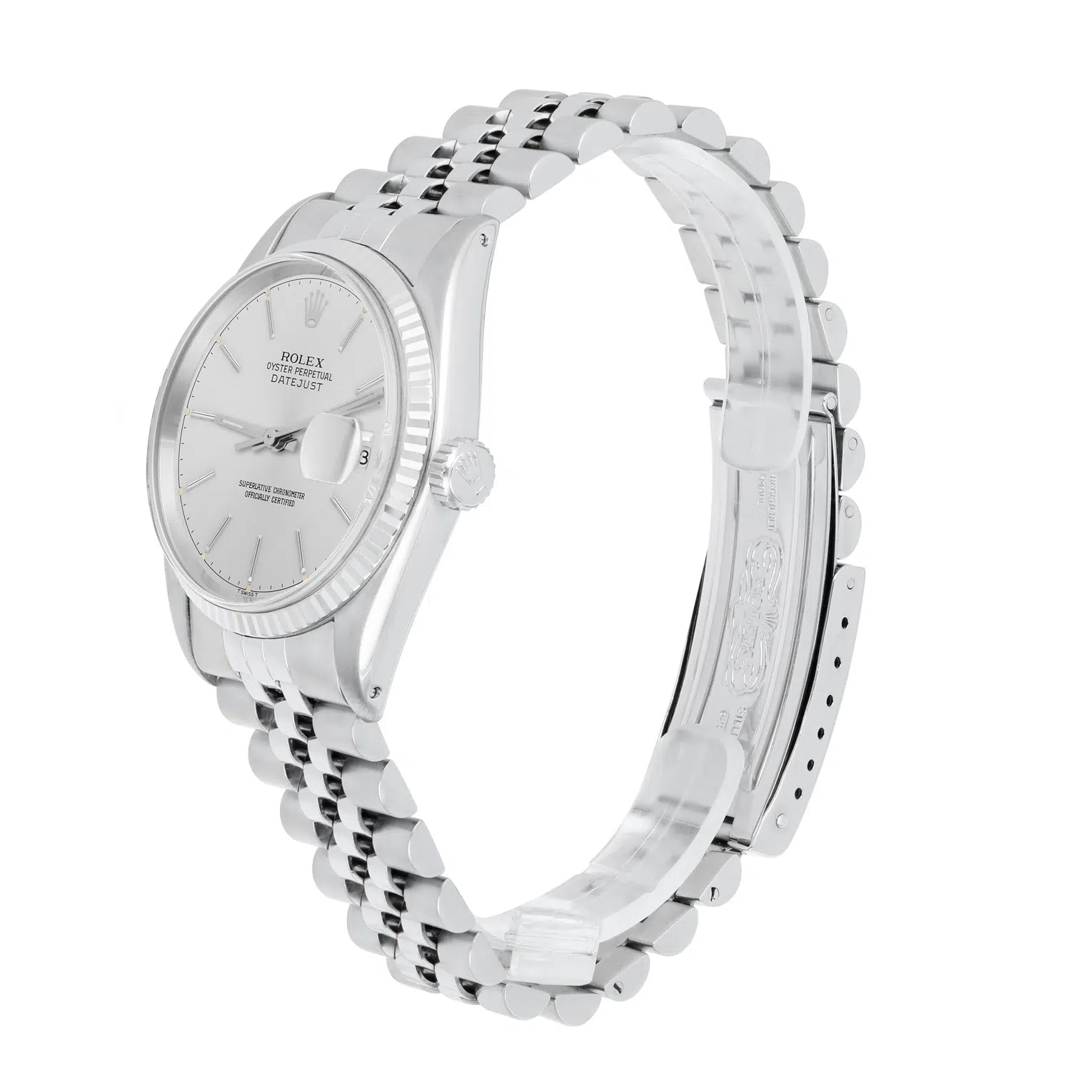 Rolex Datejust 36mm Stainless Steel 16014 Silver Index Dial, Circa 1987 – image 4