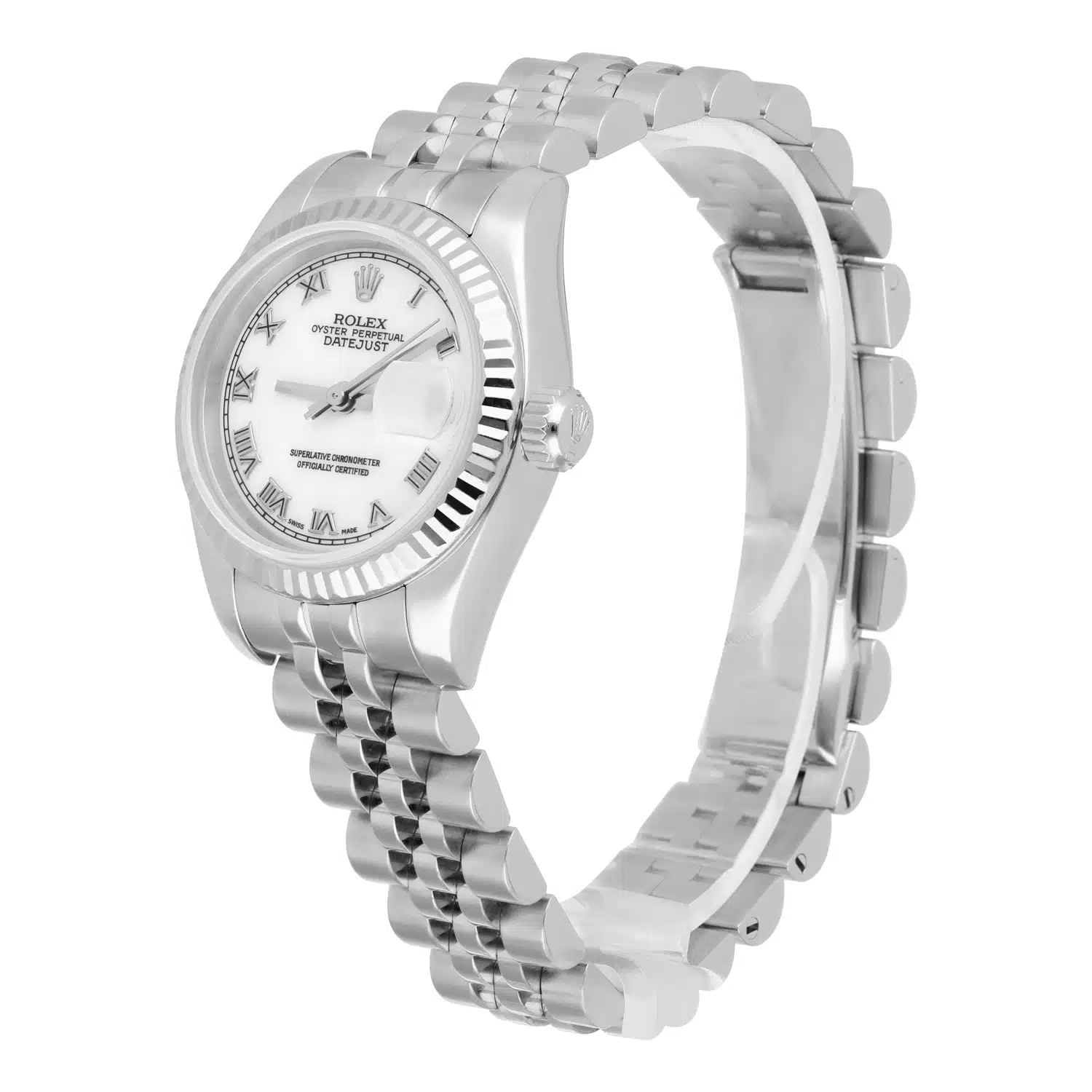 Rolex Lady-Datejust 26mm 179174 Steel & White Gold Watch Roman Dial – image 4