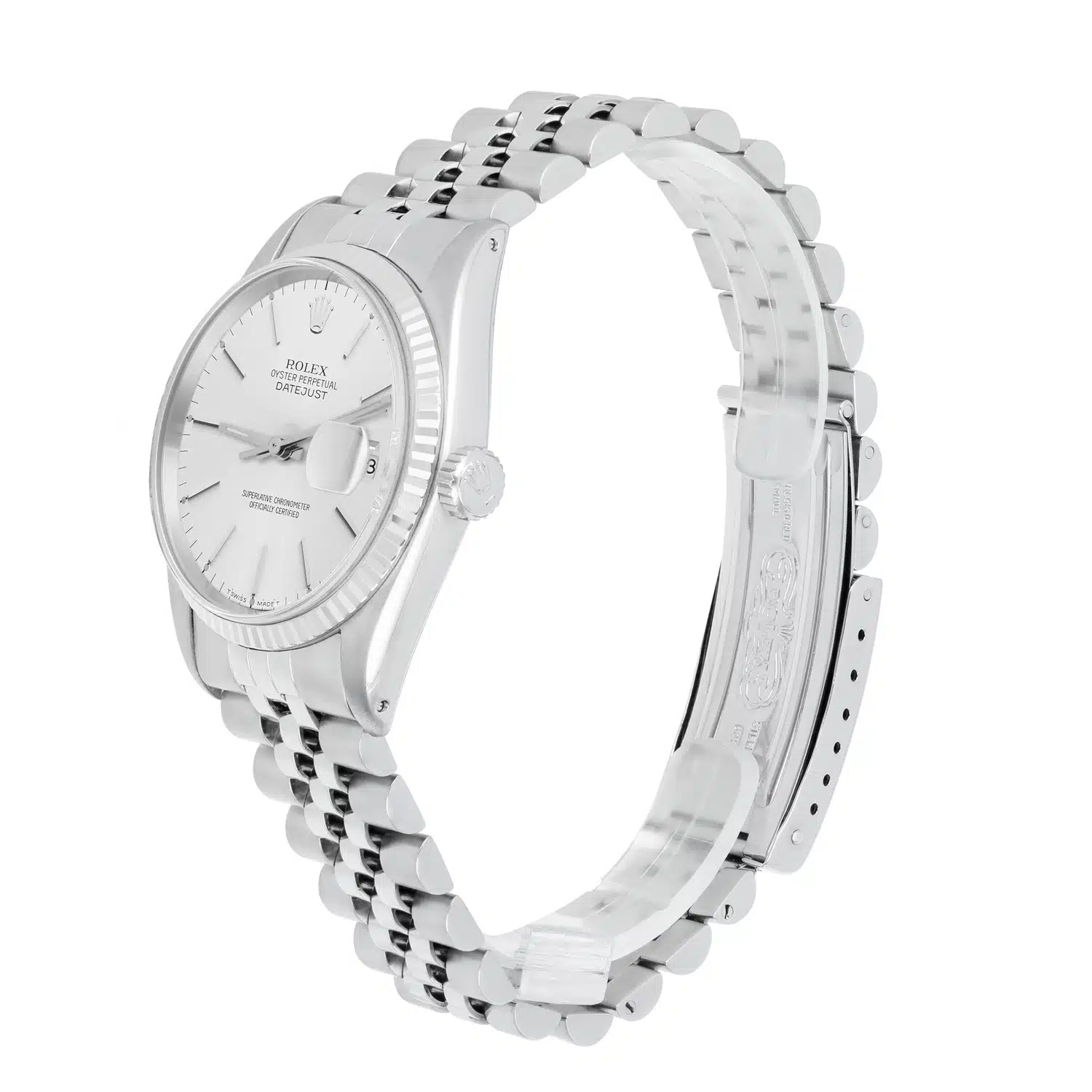 Rolex Datejust 36 Stainless Steel 16014 Silver Index Dial Circa 1979 – image 5