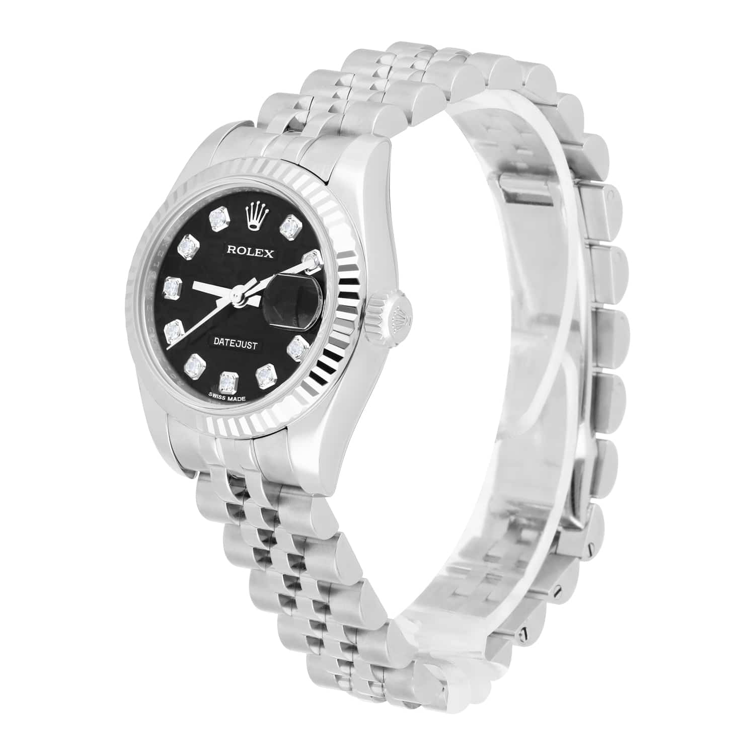 Rolex Lady-Datejust Authentic Womens 26 Black Jubilee Dial Complete 2018