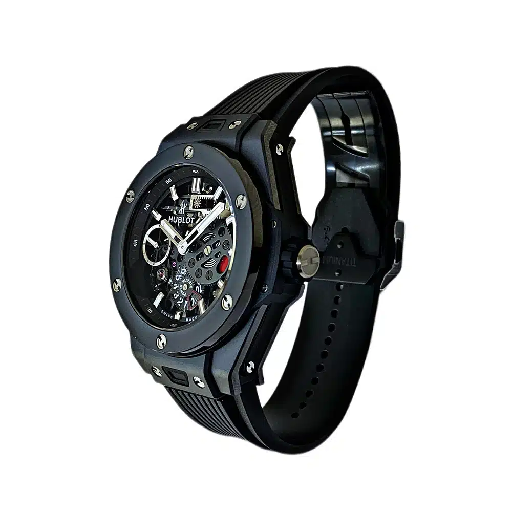 Hublot Big Bang Meca-10 414.CI.1123.RX Black Ceramic with Black Rubber Watch – image 4