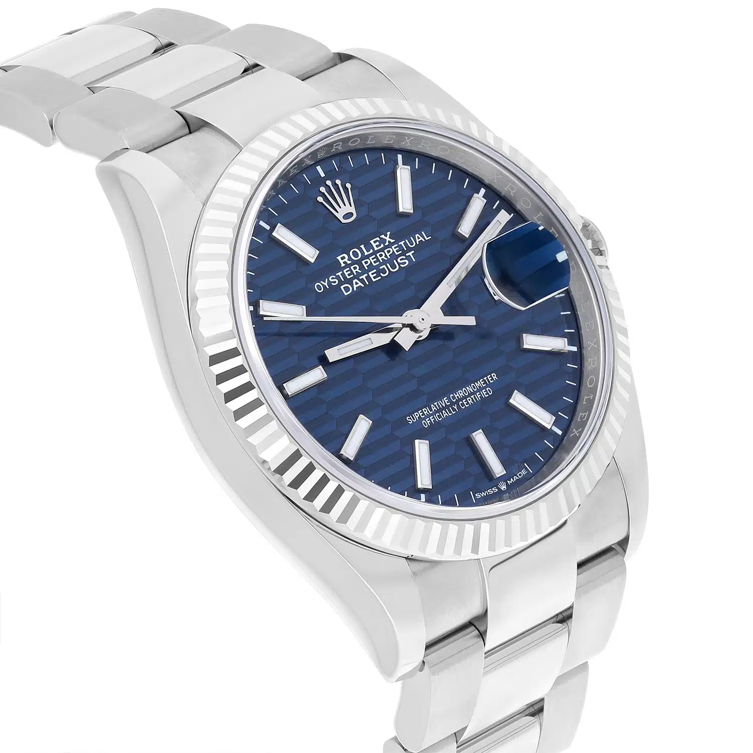 Rolex 126234-0050 Datejust 36mm Stainless Steel Blue Motif Dial Watch New 2024 – image 4