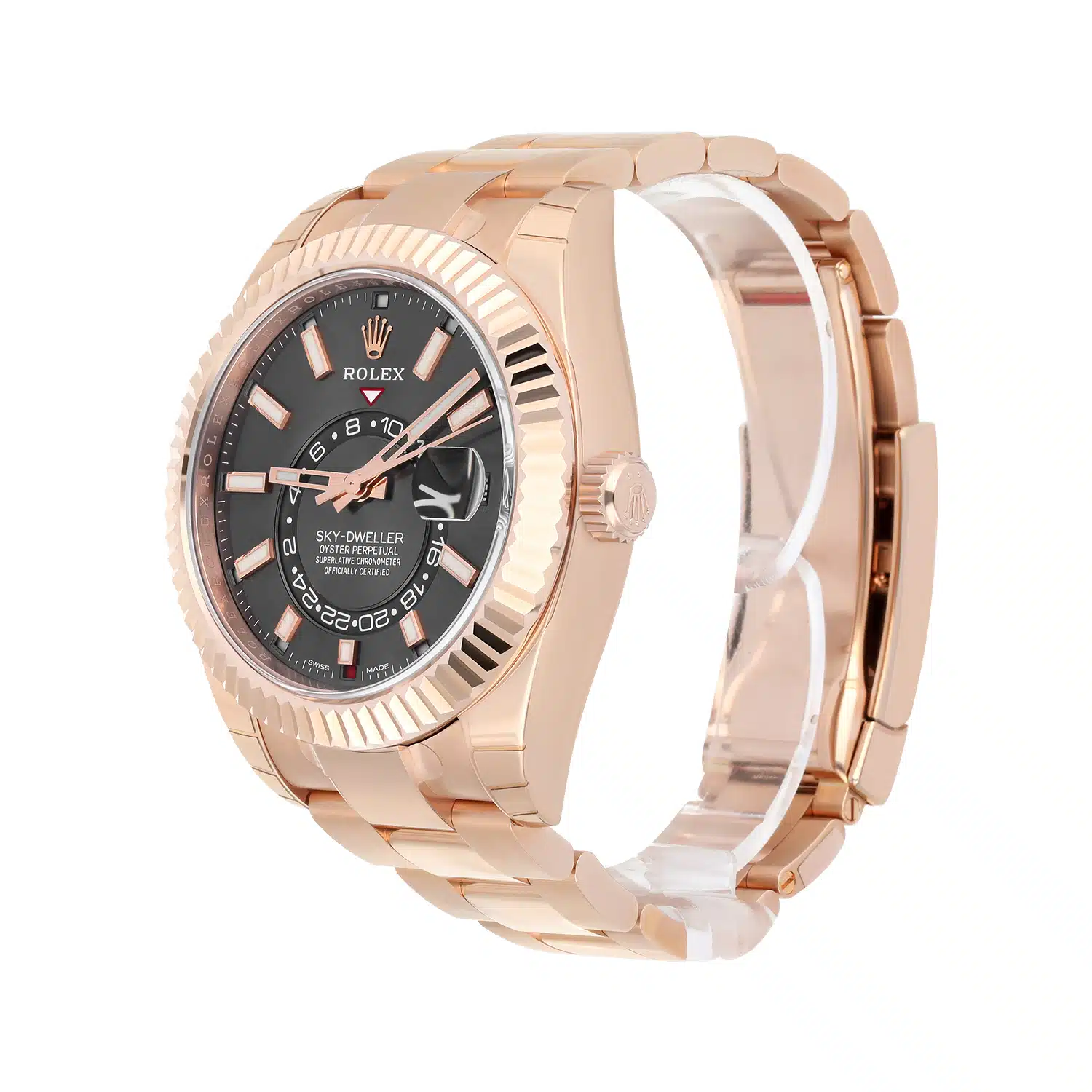 Rolex Sky-Dweller 326935-0007 42mm Everose Gold Rhodium Dial Oyster Bracelet Stickers – image 4