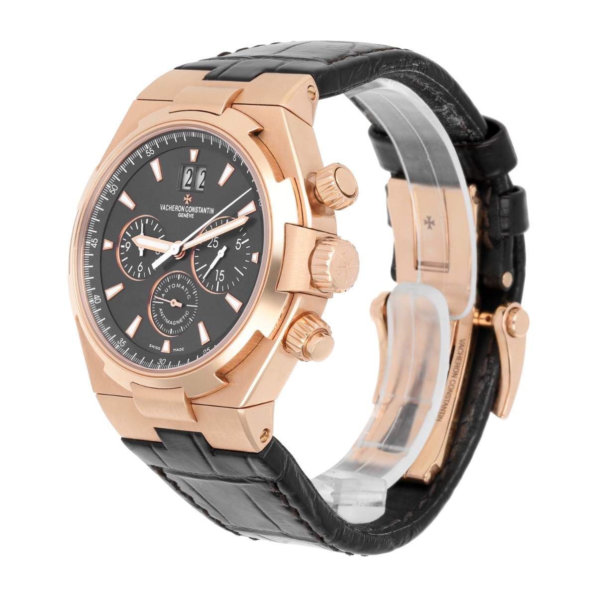 Vacheron Constantin Overseas Automatic Rose Gold Mens Watch Date 49150/000R-9338