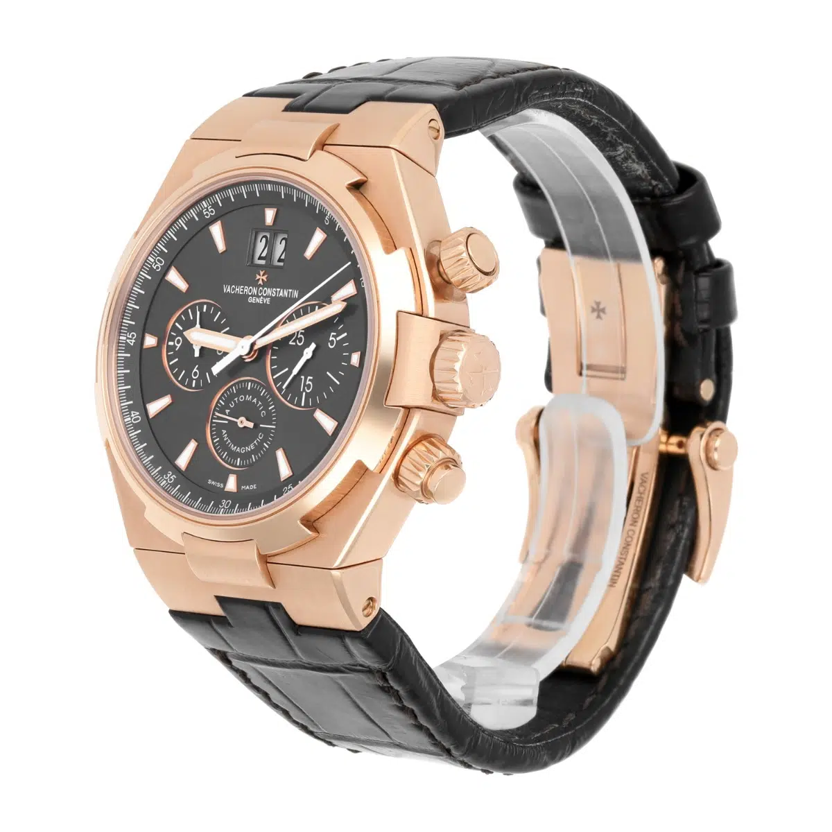 Vacheron Constantin Overseas 49150/000R-9338 Automatic Rose Gold Mens Watch Date – image 4