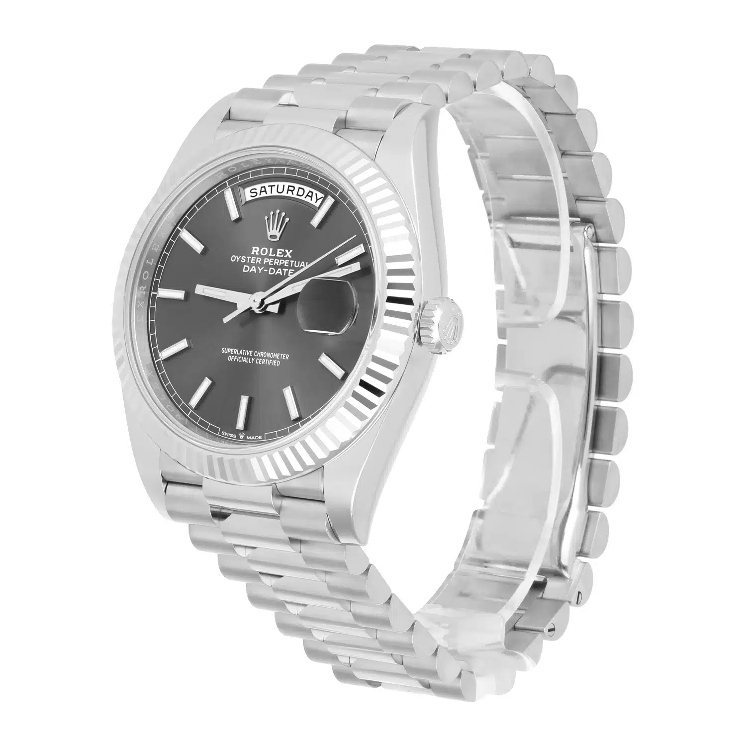 Rolex Day-Date 40 228239 White Gold Grey Slate Dial Presidential UNWORN – image 4