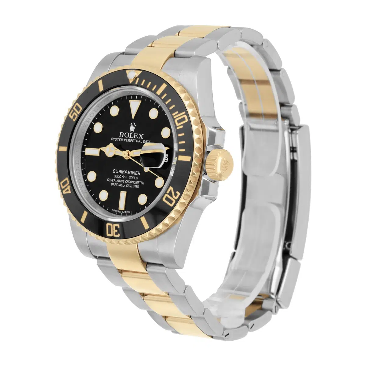 Rolex Submariner Date 116613LN Black Dial Ceramic Bezel 18k Gold/Steel Watch – image 4