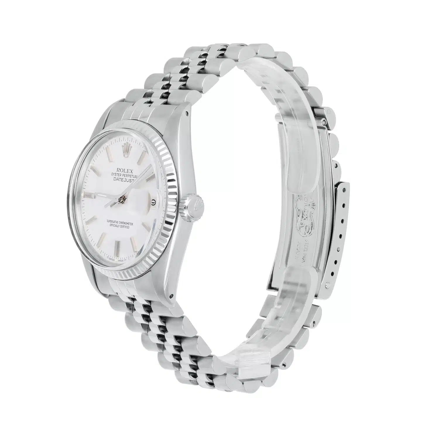 Rolex Datejust 36mm Stainless Steel 16014 Silver Linen Dial, Jubilee Circa - 1979 – image 3