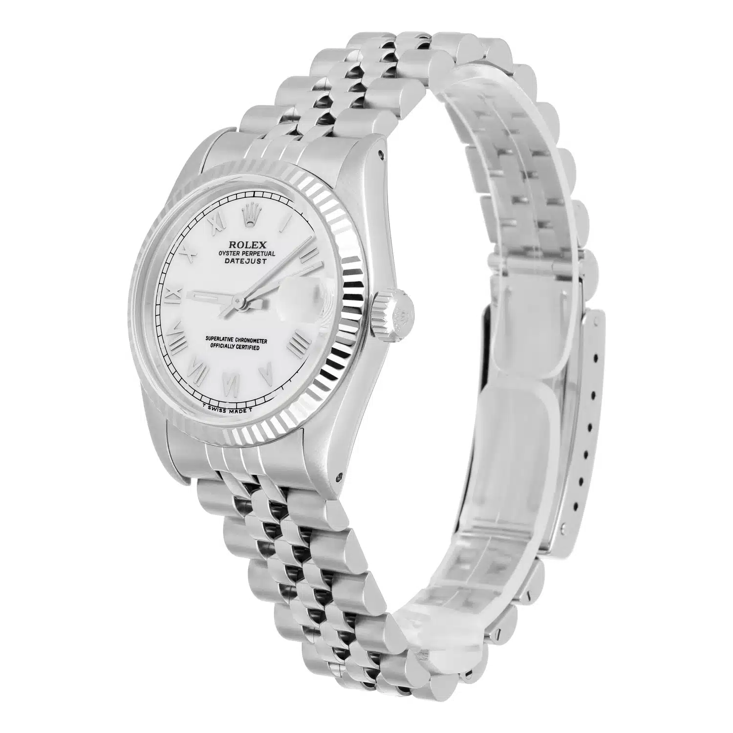 Rolex Datejust 31mm 68274 White Roman Dial Stainless Steel Watch – image 4