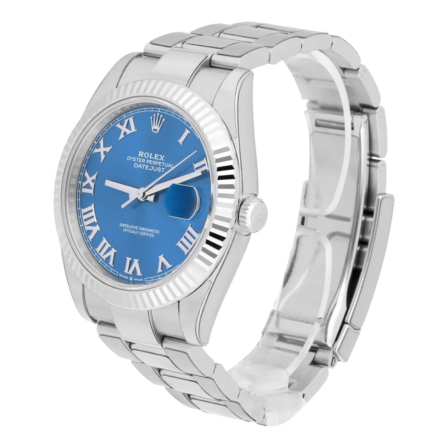 Rolex Datejust 126334 Stainless Steel 41mm Blue Roman Dial Complete MINT 2021 – image 4
