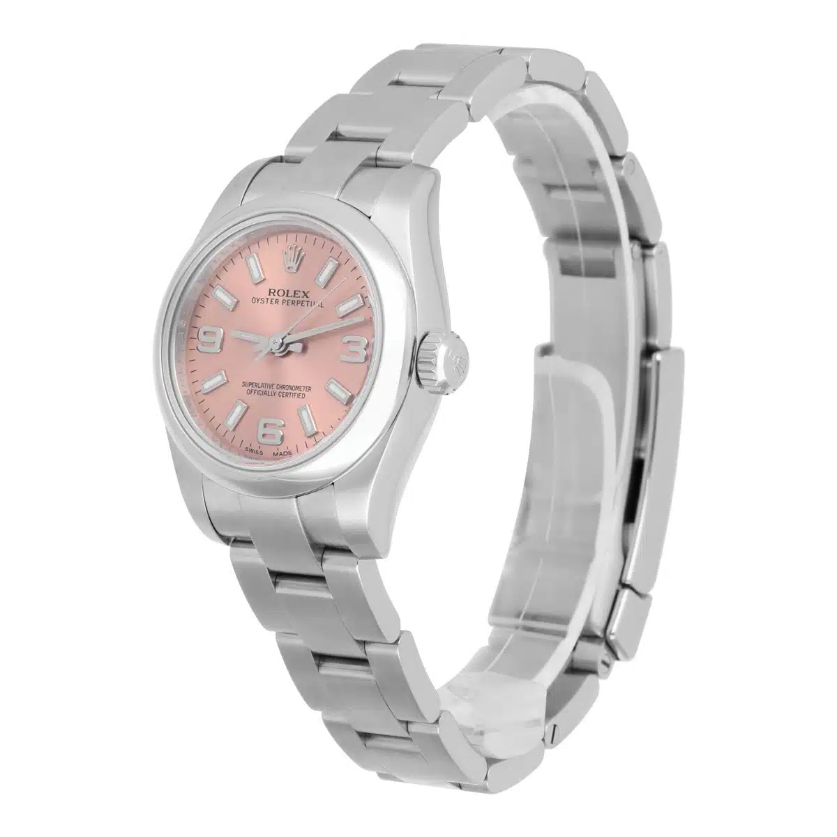 Rolex No-Date 176200 Salmon Dial 26mm Stainless Steel Ladies Watch – image 4