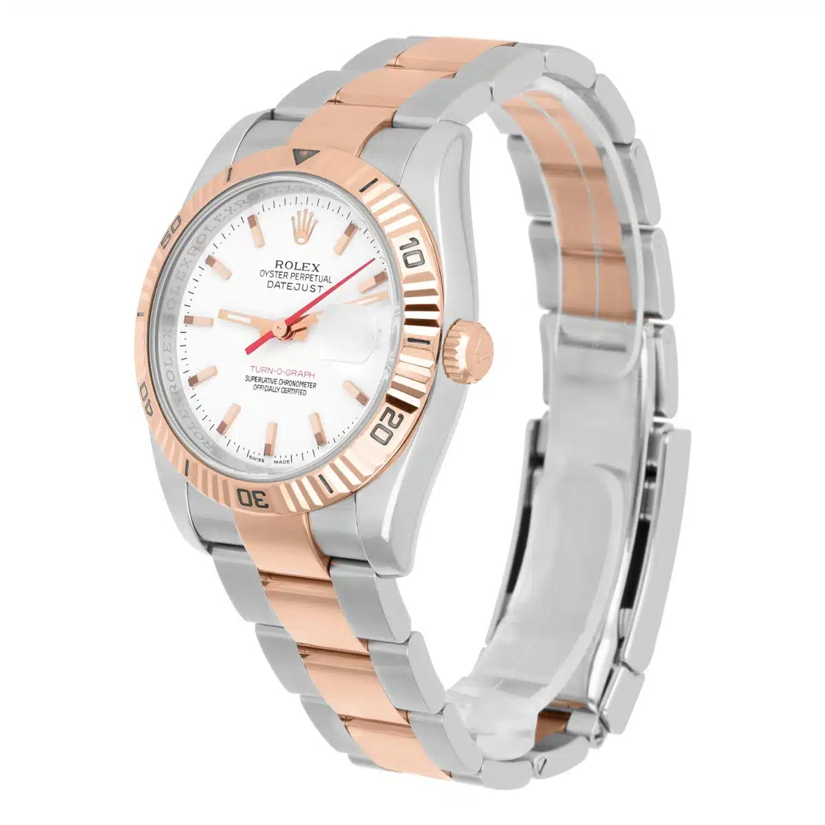 Rolex DateJust 116261 Turn-O-Graph 36mm Two-Tone Rose Gold Watch Oyster – image 6