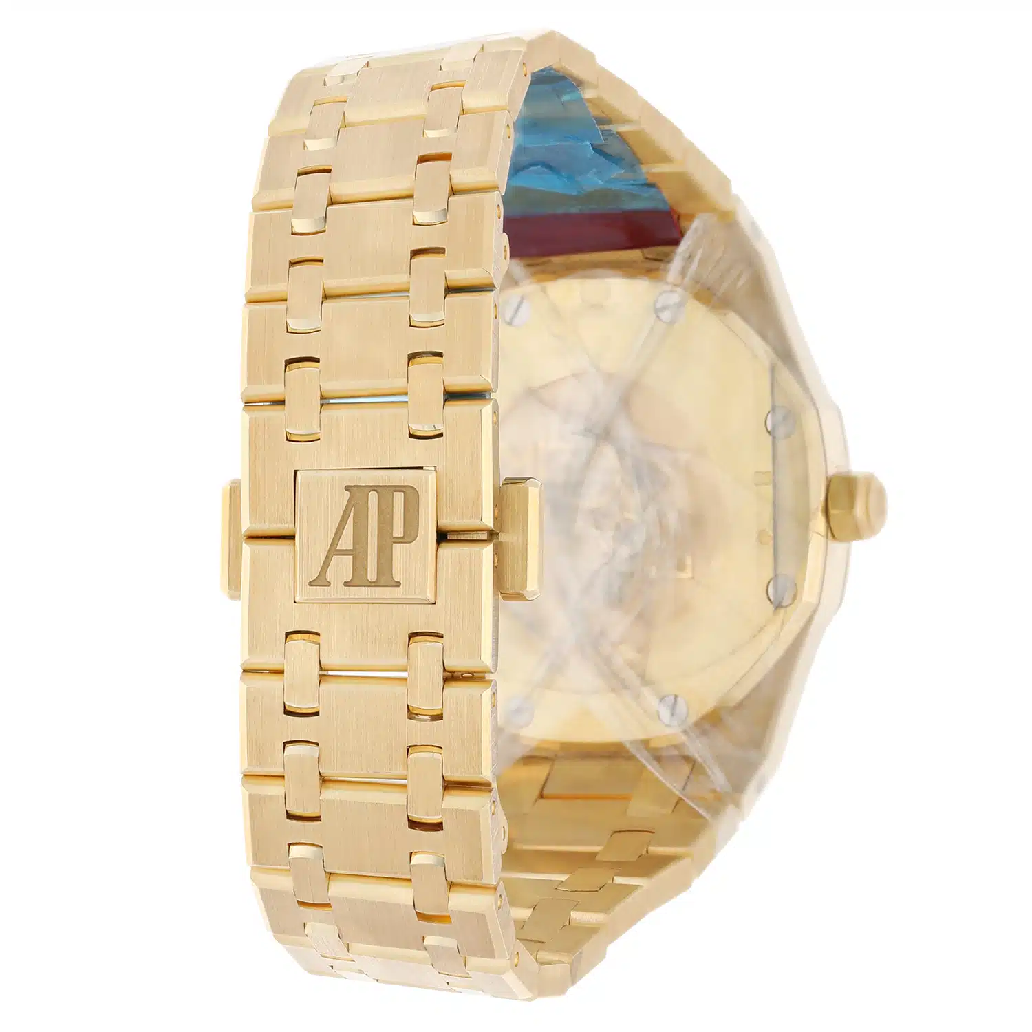 Audemars Piguet Royal Oak Lady 33 Blue Dial 67651BA.ZZ.1261BA.02 Yellow Gold Diamond – image 7