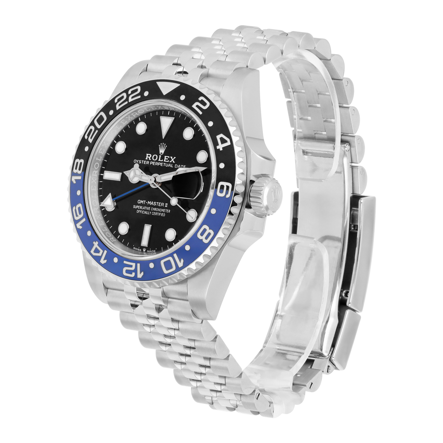 Rolex GMT Master II 40mm Stainless Steel Batgirl Box Papers 2023 126710BLNR