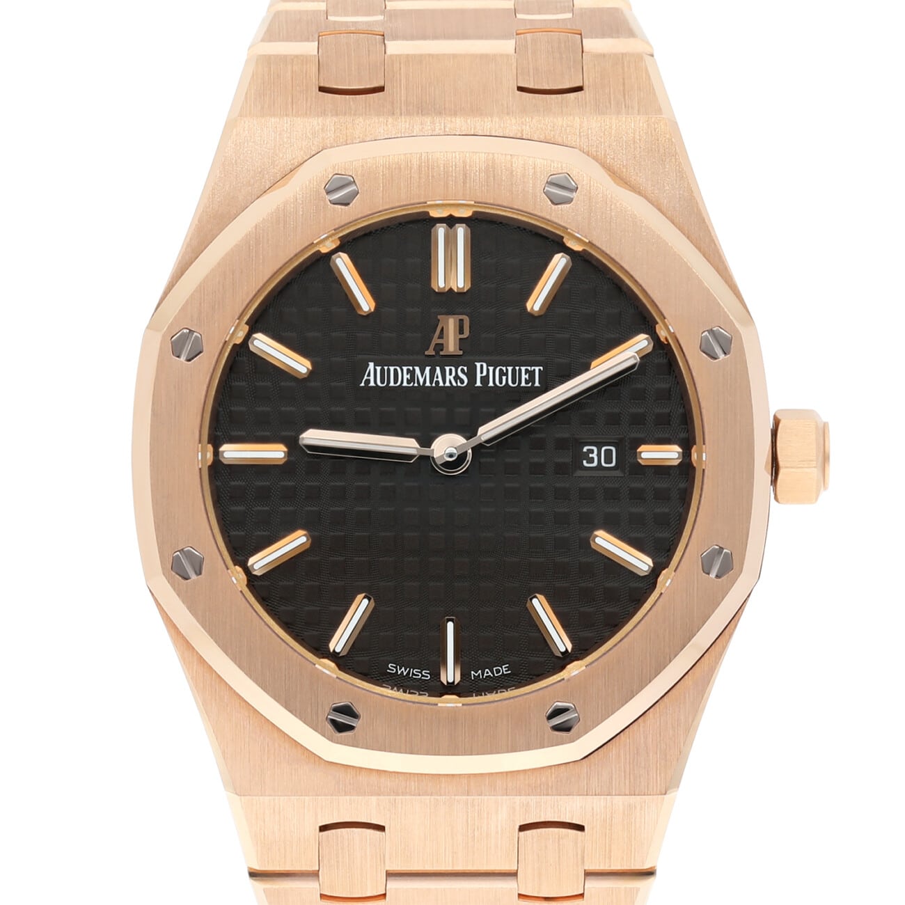 Audemars Piguet Royal Oak Lady 33mm Rose Gold Brown Dial