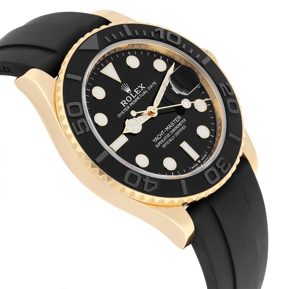 Rolex Yacht-Master Yellow Gold Oysterflex 42mm 226658 Mint – image 4